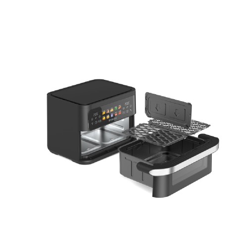 AIR FRYER  PRAF-40530 AIRFRYER DUAL OR SINGLE ΜΑΥΡΗ 2800W 11LT